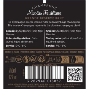 A.O.P. Champagne Brut Grande Reserve NICOLAS FEUILLATTE