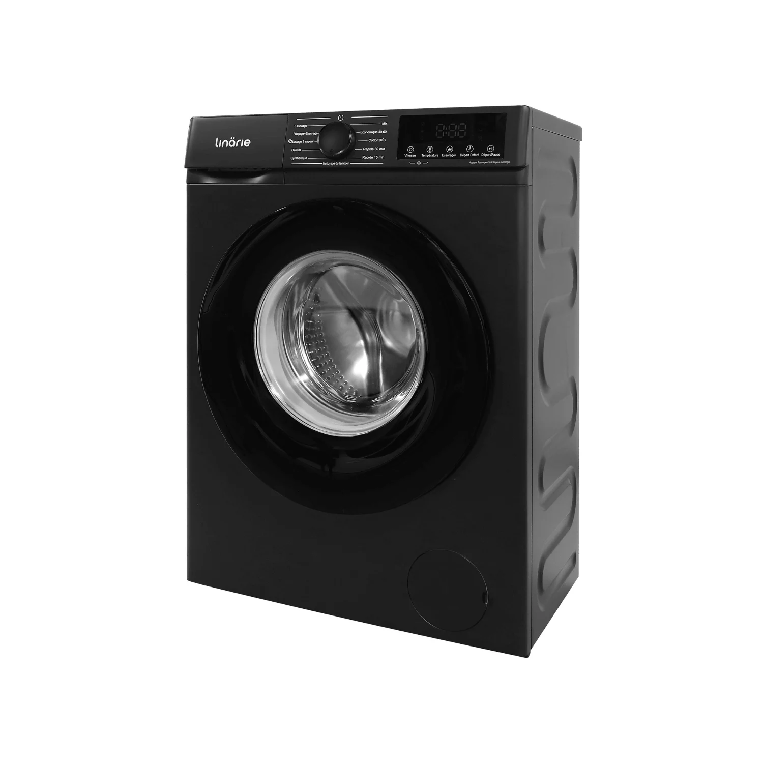 Lave-linge Hublot Orsan Linarie Ljwm1014abk Noir 10kg 1400 Tours Moteur Induction 11 Programmes & Vapeur Classe A – Image 4