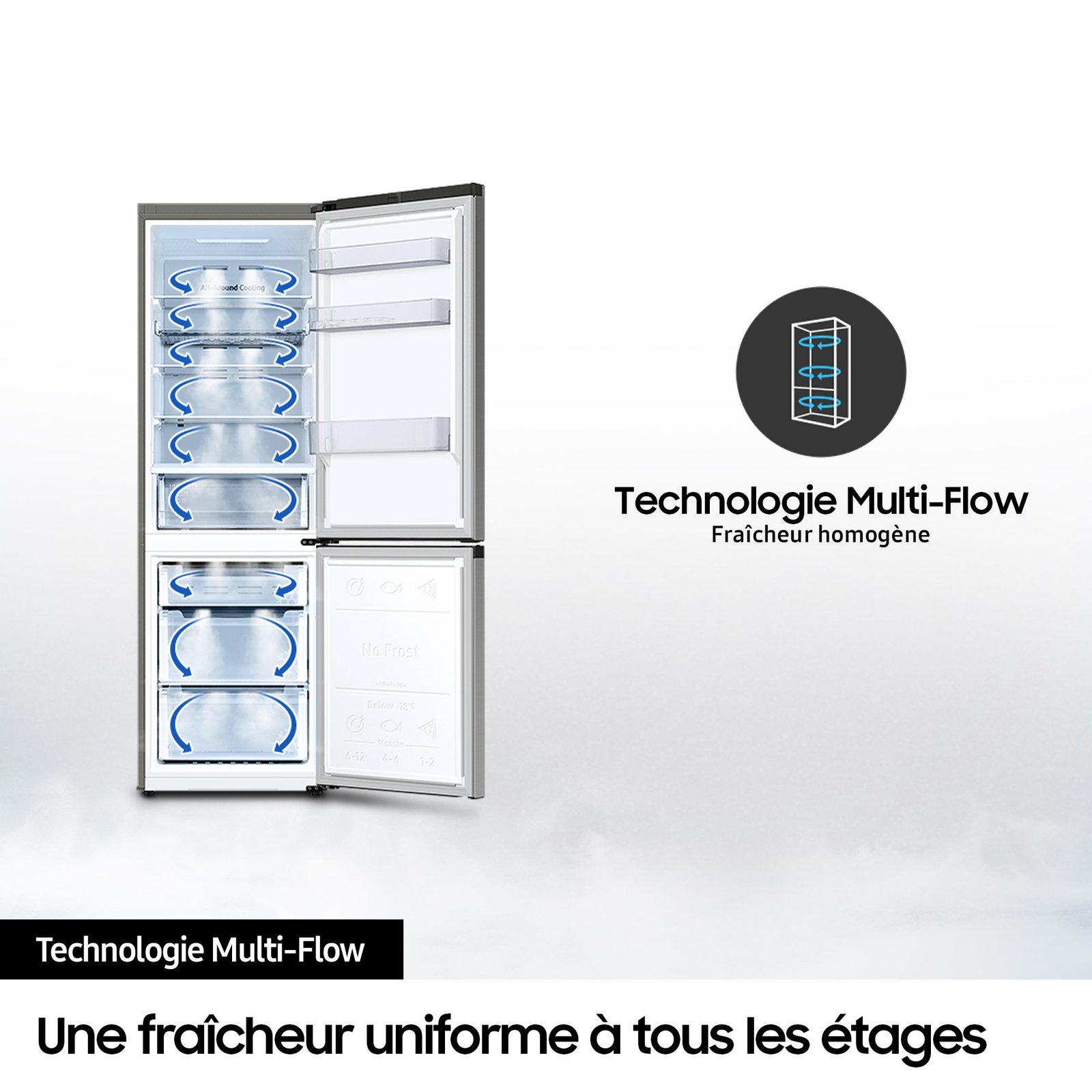 Réfrigérateur-congélateur en bas RB34C652ESA SAMSUNG – Image 5